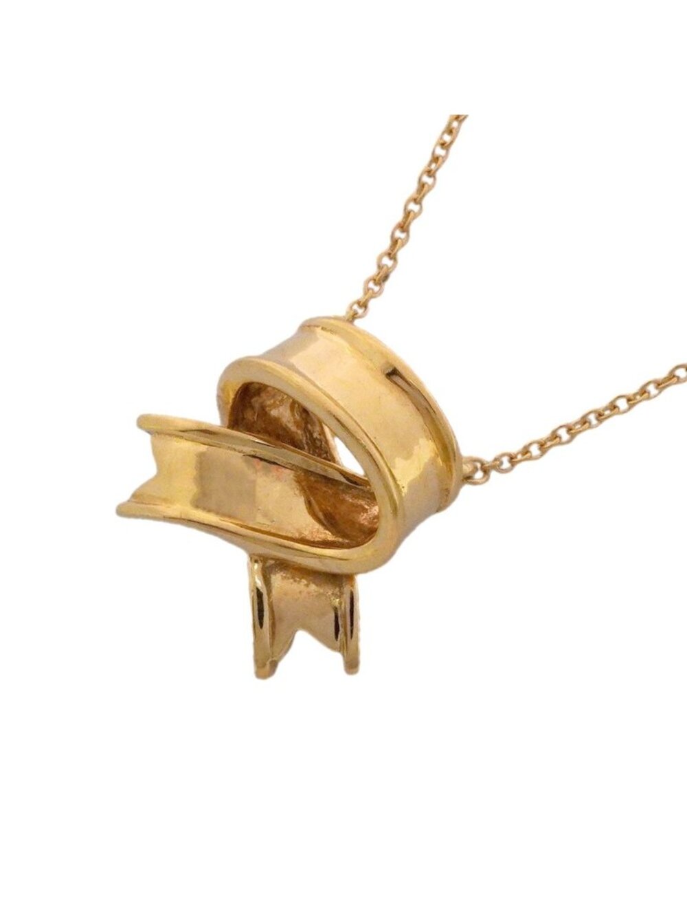 Tiffany & Co Necklace Ribbon 18k Yellow Gold
